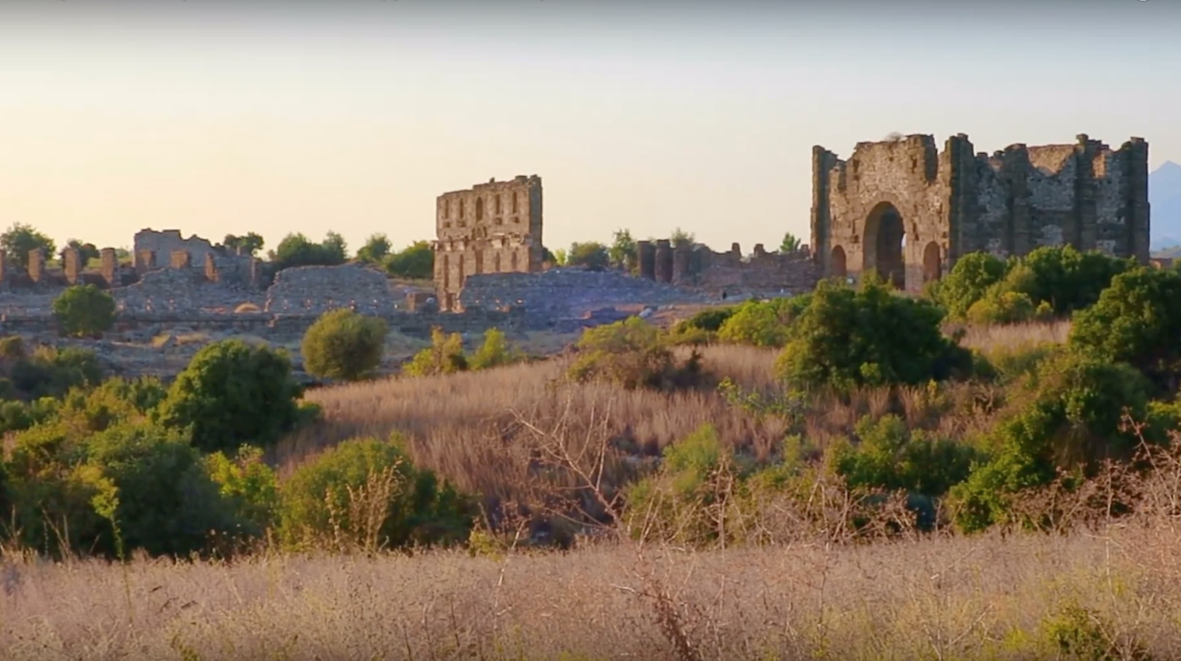 Руины Аспендос в Турции