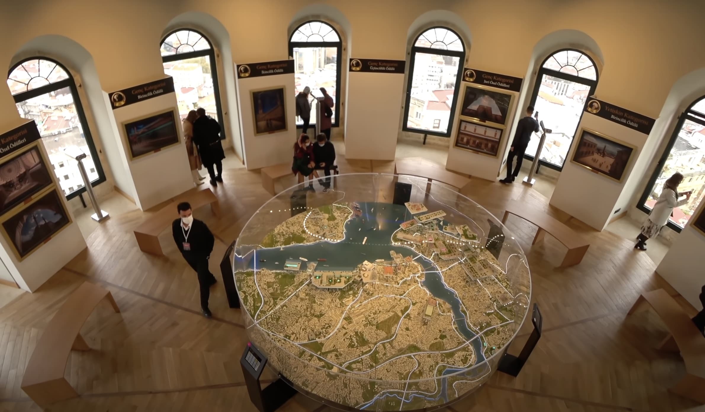 Модель Стамбула в музее башни Галата